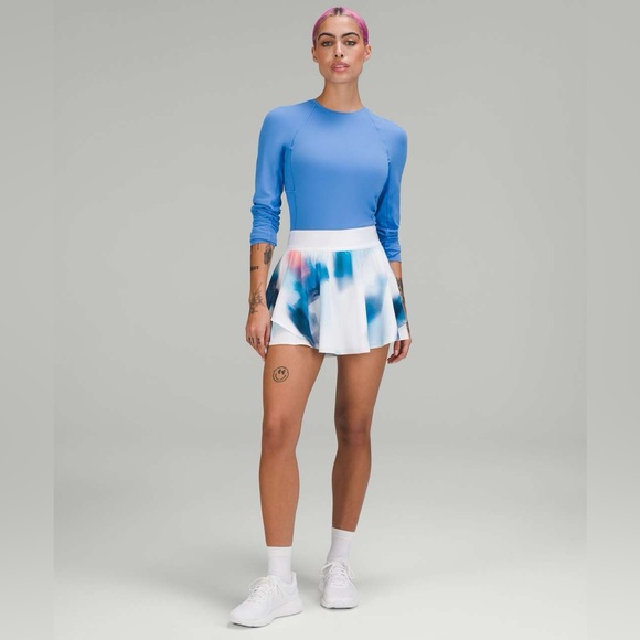 Lululemon Court Rival Skirt Baseline Wash Print Multi - Picture 4 of 16